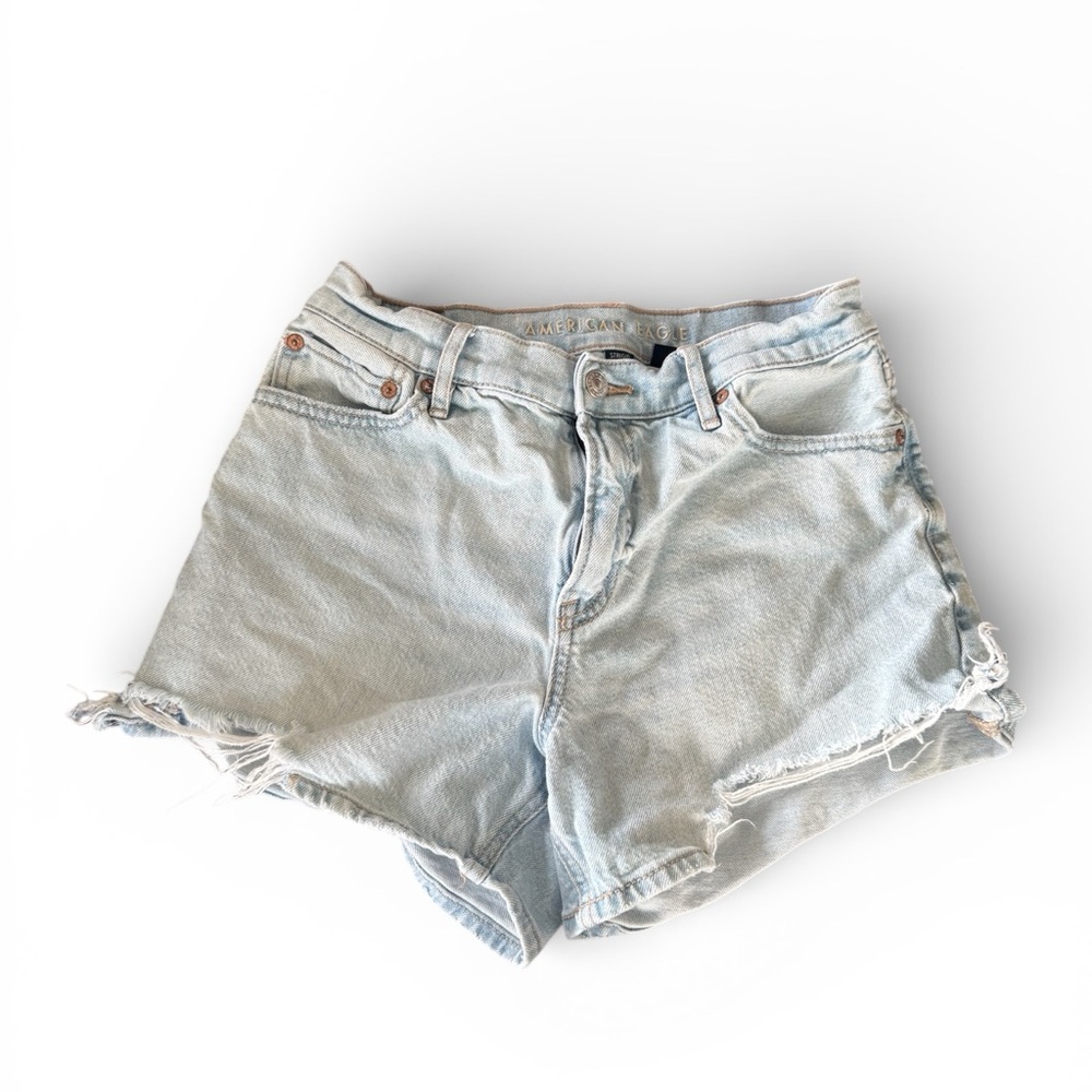 American Eagle Light Blue Denim Jean Shorts